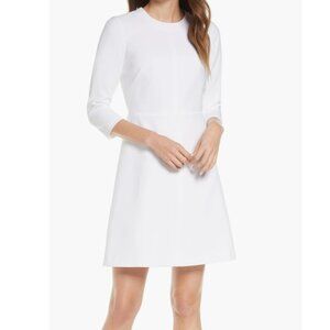 Eliza J Ivory Stretch A-Line Dress